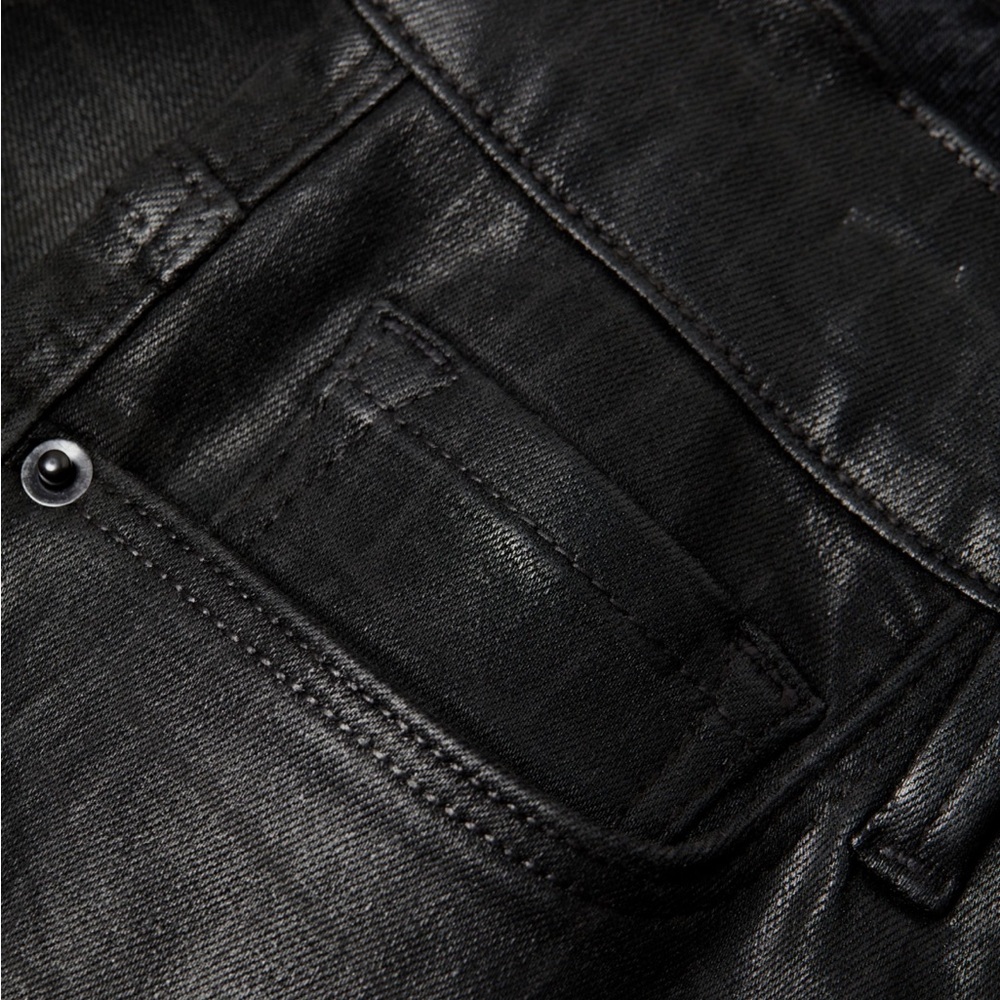 Frame “Le Sylvie” Croc “coated” Jeans size 28 NWT - Picture 2 of 7